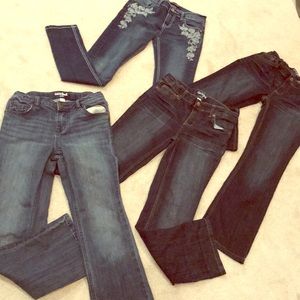 Mixed Lot 4 pairs girls jeans! Awesome condition!